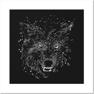 winter wolf Posters and Art